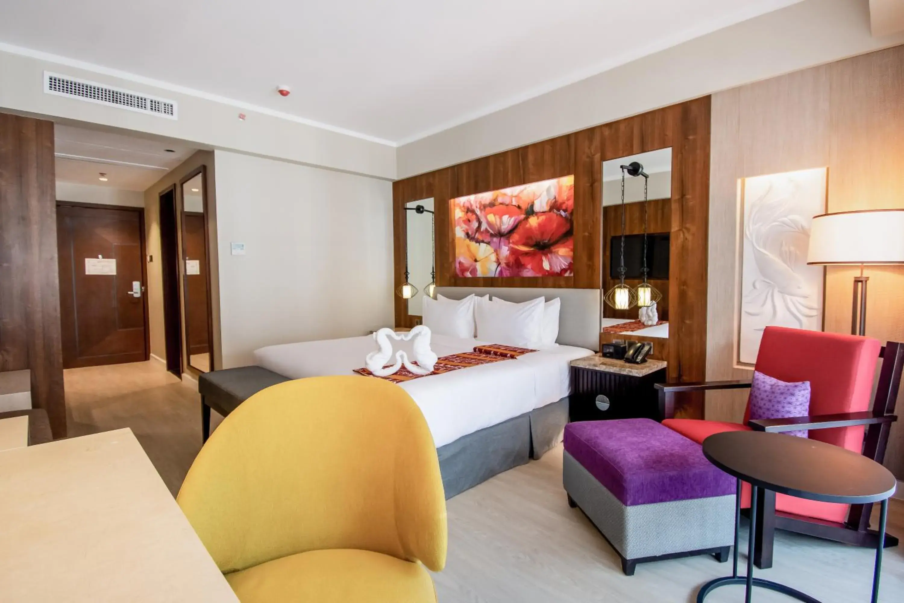 Bed in Mandarin Bay Resort and Spa